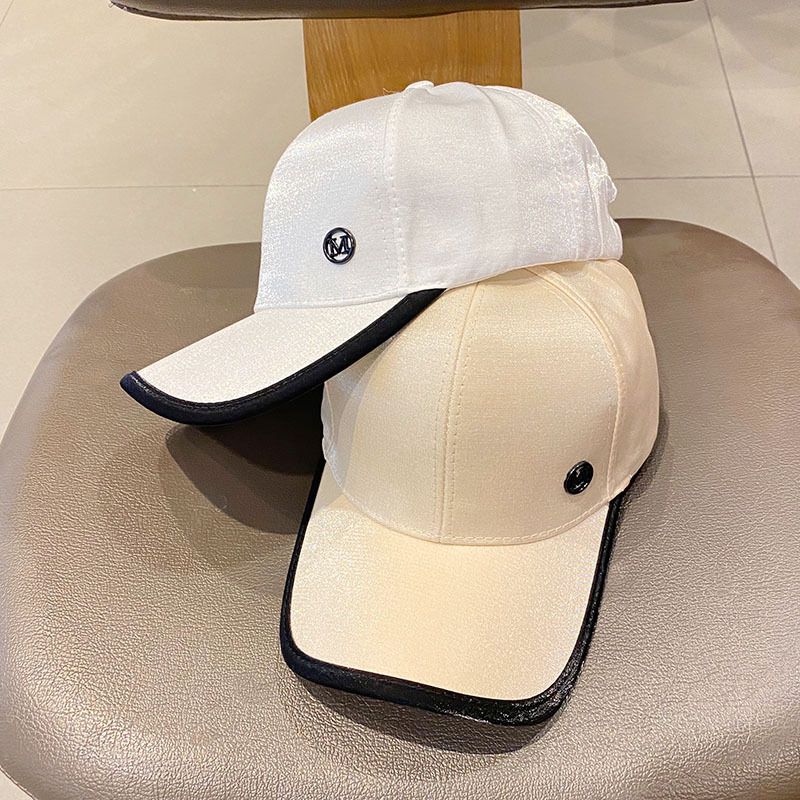 New Xiaoxiang M-Label Baseball for Women's Spring/Summer Korean Edition with Small Face and Fashionable Western Style_voghion.com