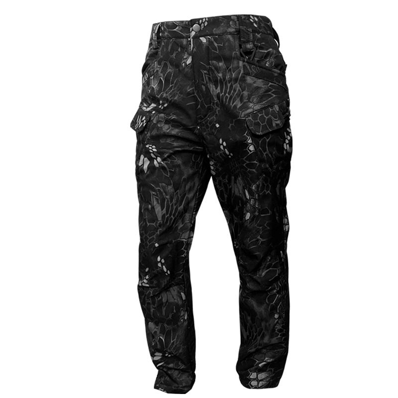 Herrkläder Archon Shark Skin Soft Shell Assault Pants Herr Förtjockade IX7 Taktiska Byxor Varma Vindtäta Vattentäta Fleece Vandringsbyxor_voghion.com