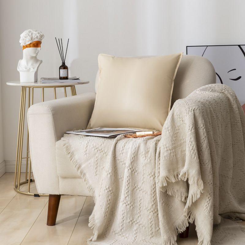 Fodera per cuscino in pelle PU, per auto e divano, moderna, per la decorazione della casa, senza imbottitura_voghion.com