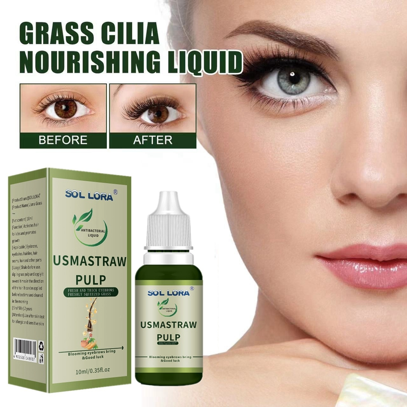 SOL LORA Usma Grass Pulp Nero Naturale Spessore Idratante Liquido per la cura dei capelli_voghion.com