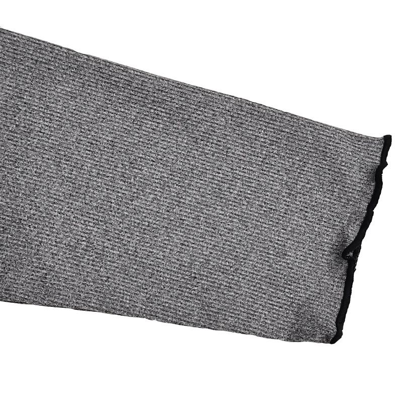 Einfarbiger Damenpullover in großen Größen, halber Rollkragenpullover, schmale Basis und langärmeliger Strick_voghion.com