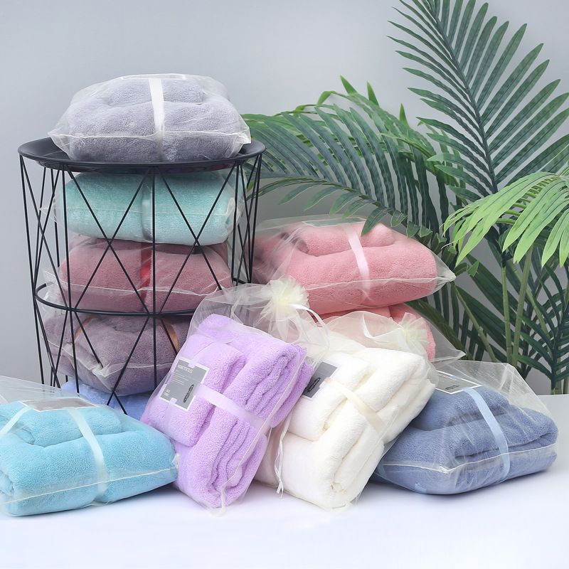 Asciugamano in velluto corallo ad alta densità, telo da bagno, set regalo per madre e bambino, morbido velluto corallo in fibra ultrafine da spiaggia per adulti_voghion.com