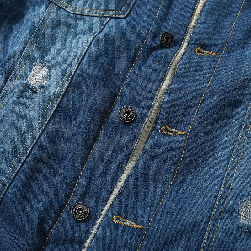 Herren-Jeansjacke im Vintage-Stil mit Waschung – Slim Fit-Baumwollmischung mit dickerem Futter (M-XXL) – Retro-Workwear-Stil für den Winter_voghion.com