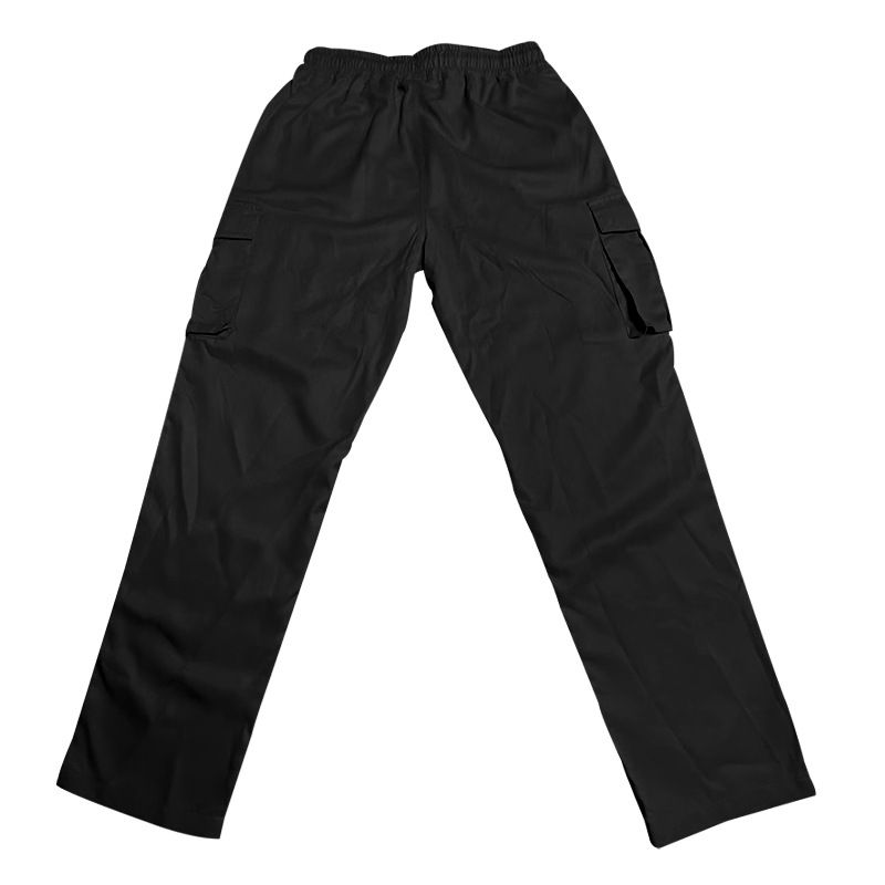 2025 Spring New American Style Loose Men's Casual Cargo Drawstring Multi-Pocket Straight Long Pants_voghion.com