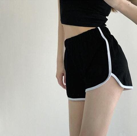 RenMou Korean Version Running Shorts, Women's Loose Outer Casual Home Sleeping Dancing Yoga Hot Pants, Summer Ins Trend Exclusive Supply_voghion.com