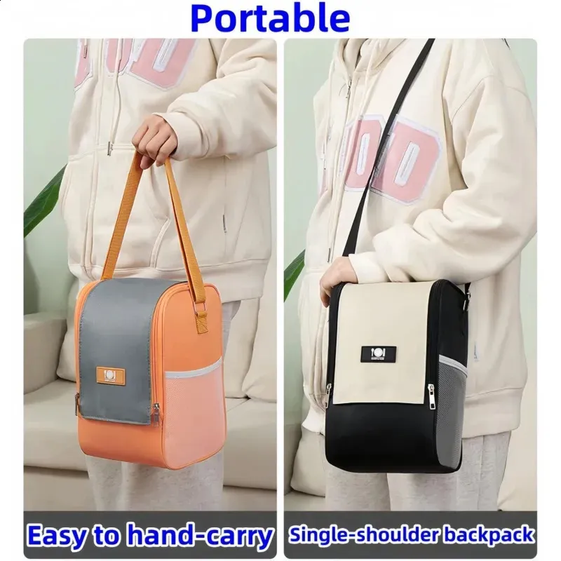 Borsa termica per il pranzo Bento in alluminio, con tracolla, per riso e ghiaccio, portatile, per picnic, conservazione degli alimenti, 250318l_voghion.com