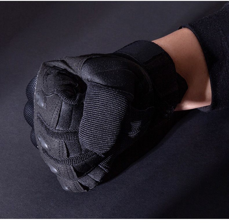 Gants de cyclisme, gants tactiques en microfibre à doigts longs, gants de tir en extérieur résistants aux chutes, gants de combat à écran tactile, gants d'entraînement en extérieur_voghion.com