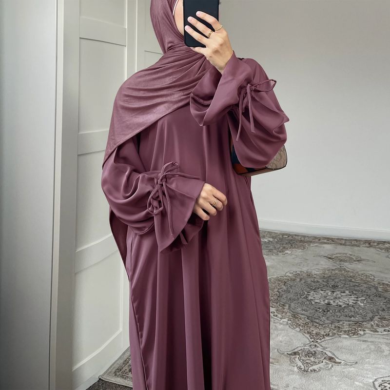 Women's Clothing Solid Color Sleeve Robe_voghion.com