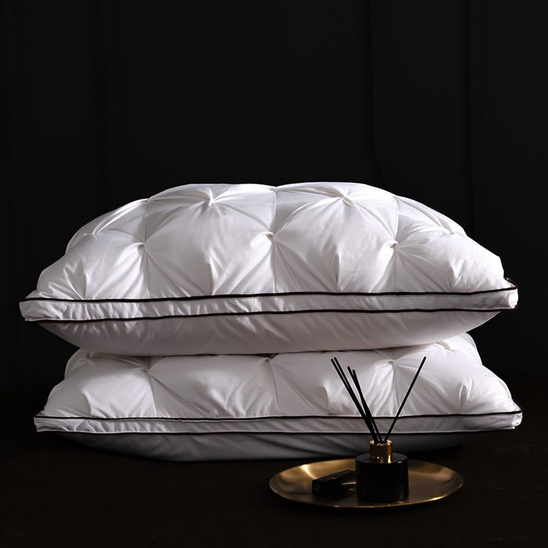 Cotton Down Pillow Twisted Flower Pillow Core Hotel Three Dimensional Home Pillow Homestay Five Star White Goose Down_voghion.com