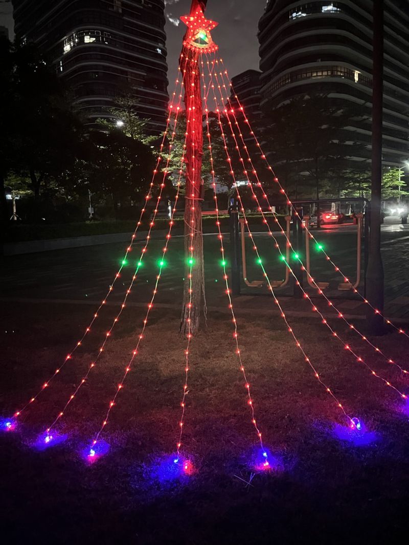 New LED five star fantasy light leather line light three wire point control Bluetooth music remote light string Christmas atmosphere light_voghion.com