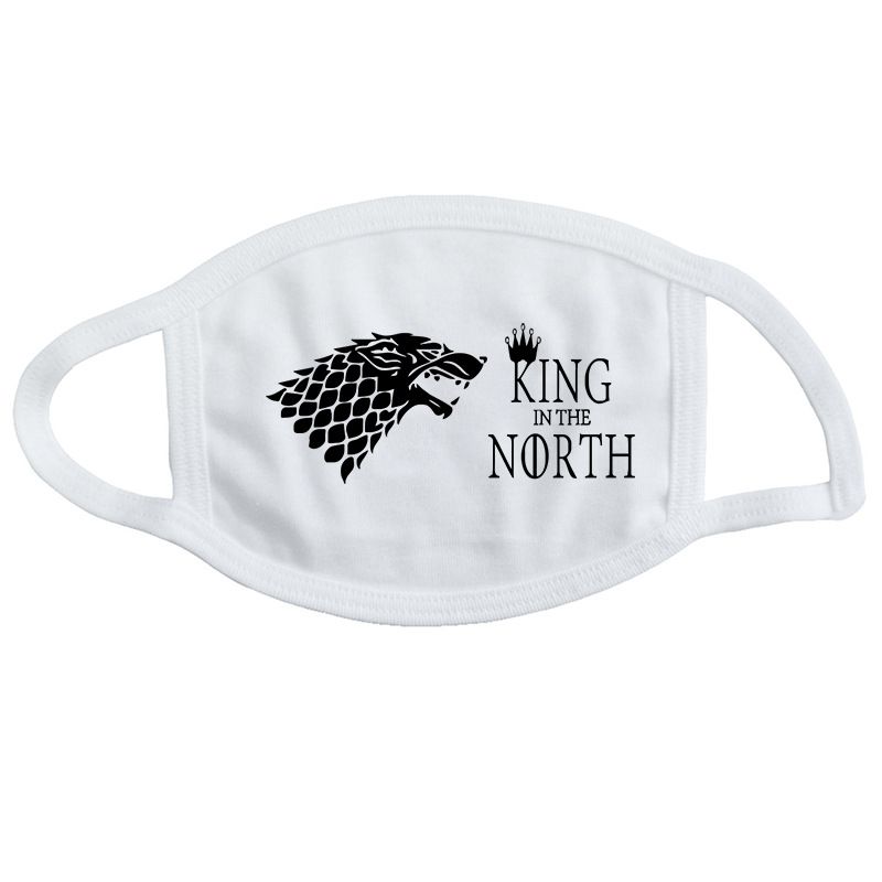 Game Mask of Power Men's Mouth Protection Fashion Print Breathable Mist Black and White Washable_voghion.com