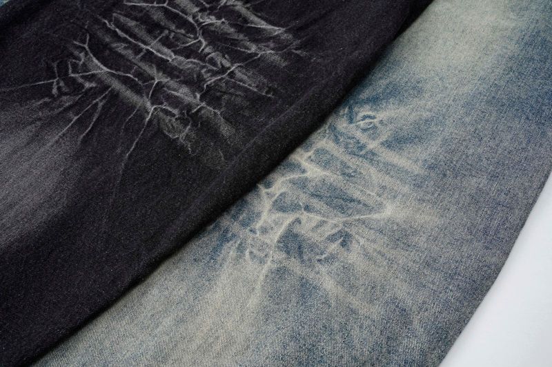 Herrenbekleidung Washed Distressed Patchwork Jeans Herren Niche High Street Scimitar Pants Loose Trousers_voghion.com