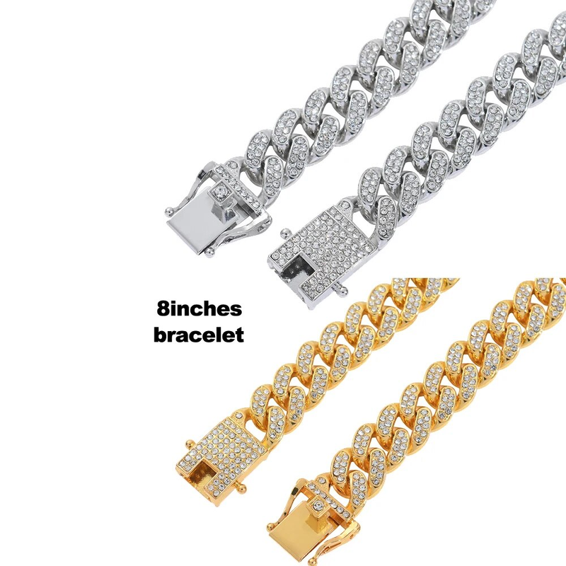 Herren-Hip-Hop-Uhr Iced, vollständig mit AAA-Diamanten umgeben, Luxus-Quarzuhr, Silber, Gold, neu, Dropshipping_voghion.com