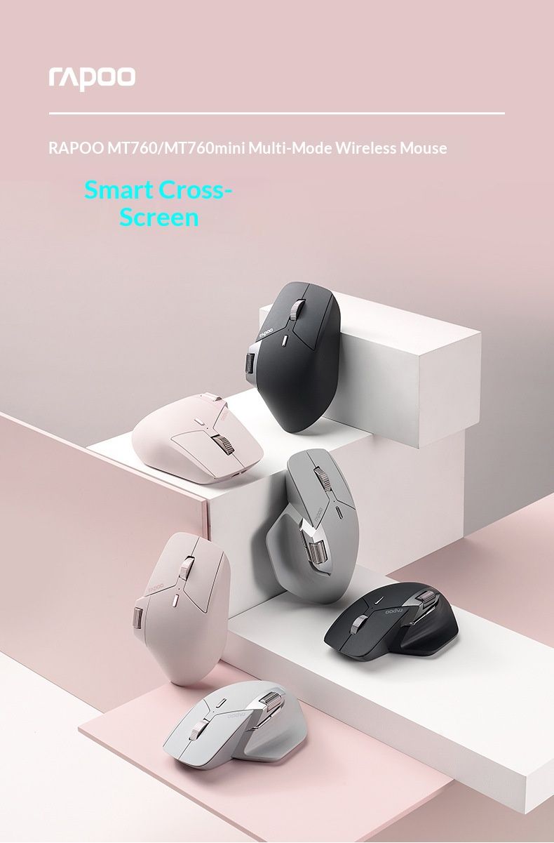 NeoGear RAPOO MT760 Kabellose Maus mit Dual-Modus, ergonomisch, für Desktop, Laptop, Büro, Herren_voghion.com