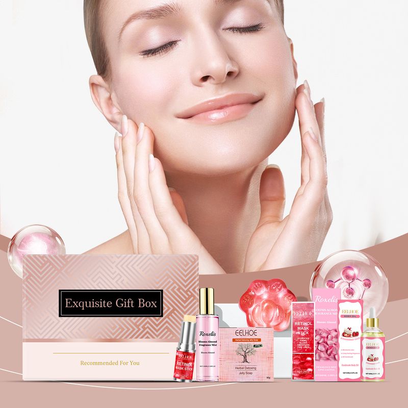 Gift Box Moisturizing Facial Skin, Moisturizing, Shining, And Caring For Daily Skincare Products Set_voghion.com