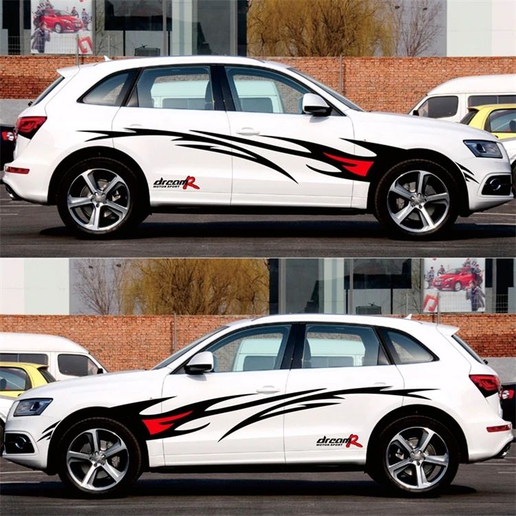 for Cars Personalized Bold Flame Decals Full Body Scratch Cover Stickers Waterproof Car Decoration_voghion.com