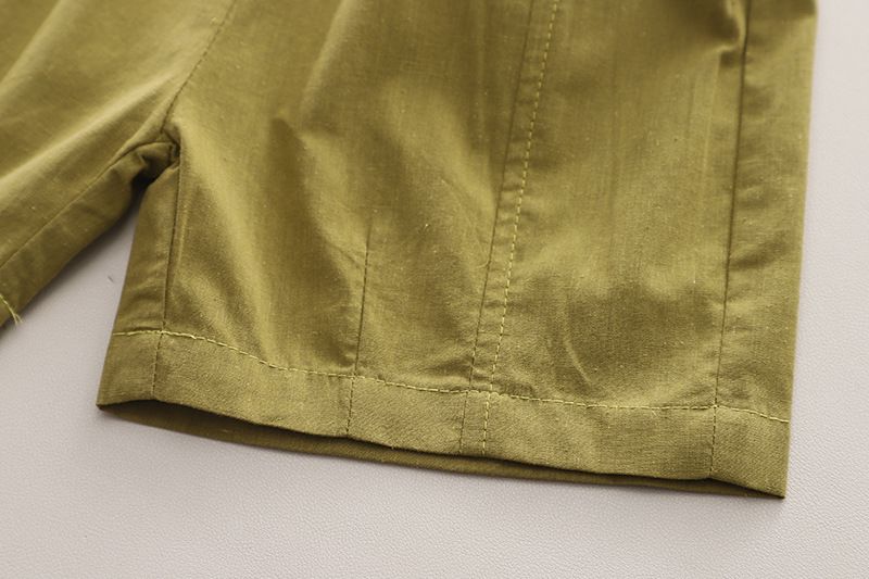 2024 New Handsome Summer T-shirt Little Boys Vertical Stripe Shirt Short Sleeve Two Piece Set_voghion.com