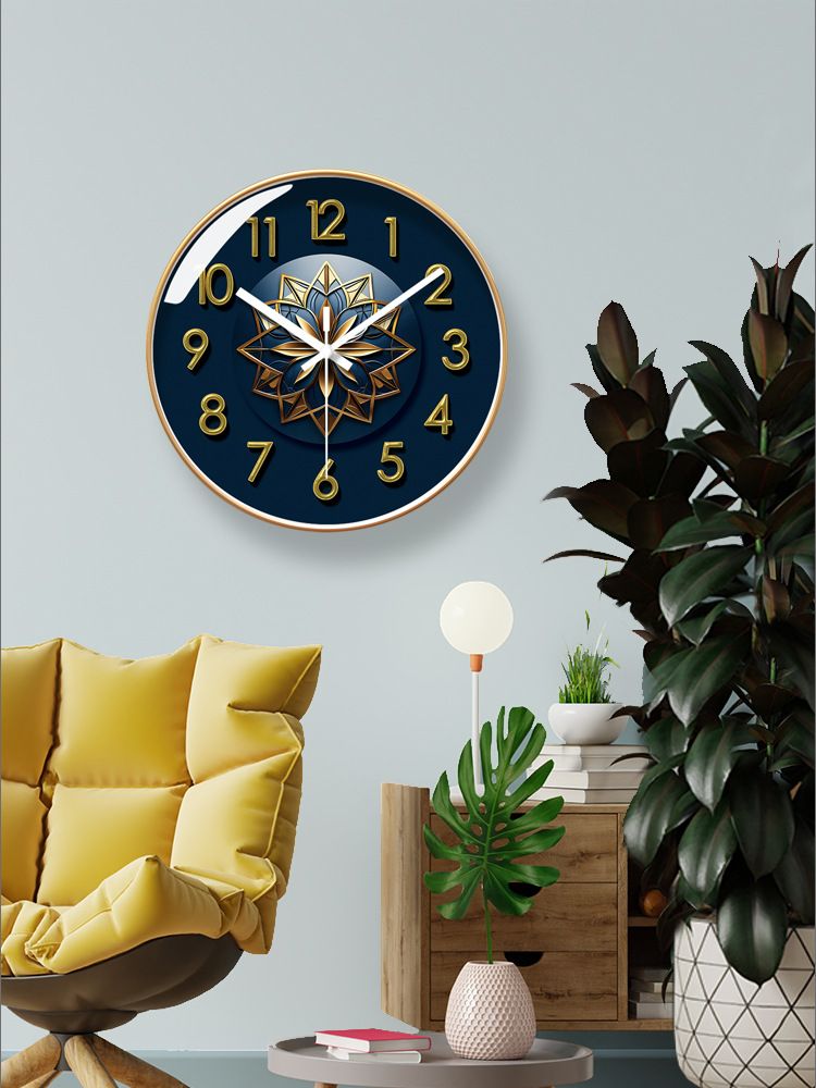 Yipula 7042 Round Silent Living Room Bedroom Wall Fashionable American Style Clock For Home Use_voghion.com