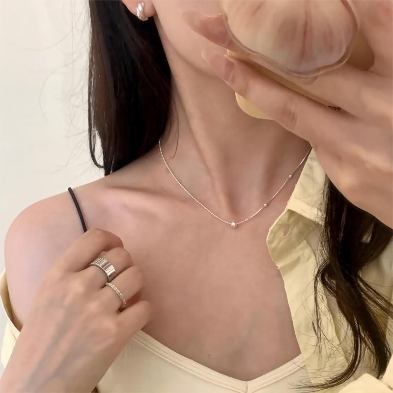 Layered Neck Clavicle Chain For Women, Niche Ins Style, Minimalist Sweater Chain, High-End Accessories, 2023 New Model_voghion.com