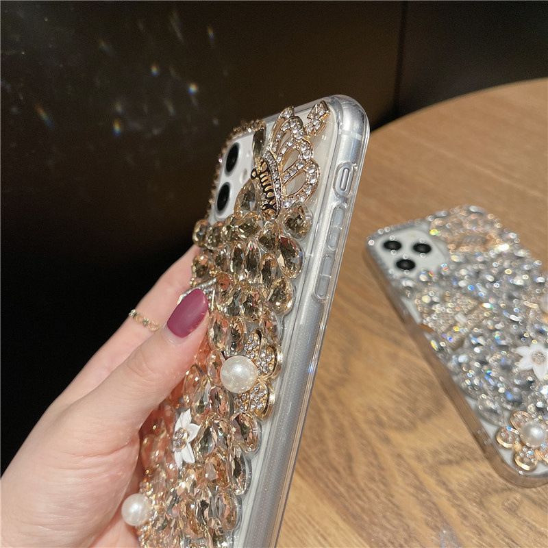 Crown Bag Diamond Handyhülle, Kreative Handyhüllen für Samsung Galaxy S24 S21 S20 FE S22 23Ultra Note20_voghion.com