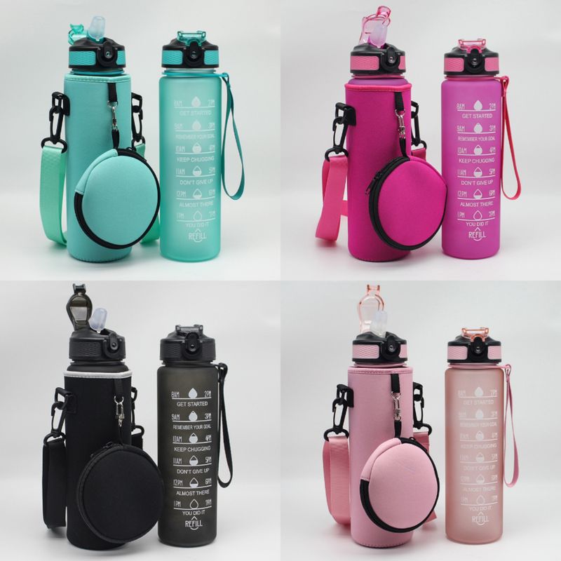 Portaborraccia in neoprene SBR - Custodia termica per tazza da 1000 ml con cinturino regolabile, perfetta per escursionismo, ciclismo e sport all'aria aperta_voghion.com
