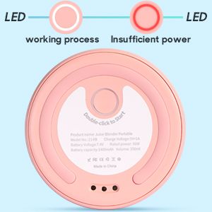 Magnetischer tragbarer USB-Mixer – 11,5 oz Smoothies – Schnellladung_voghion.com