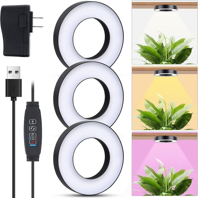 Lampada per la crescita delle piante a LED, supporto per fiori, parete per piante verdi, fiori in vaso, piante grasse, soffitto a spettro completo, luce di riempimento per piante, fabbrica_voghion.com