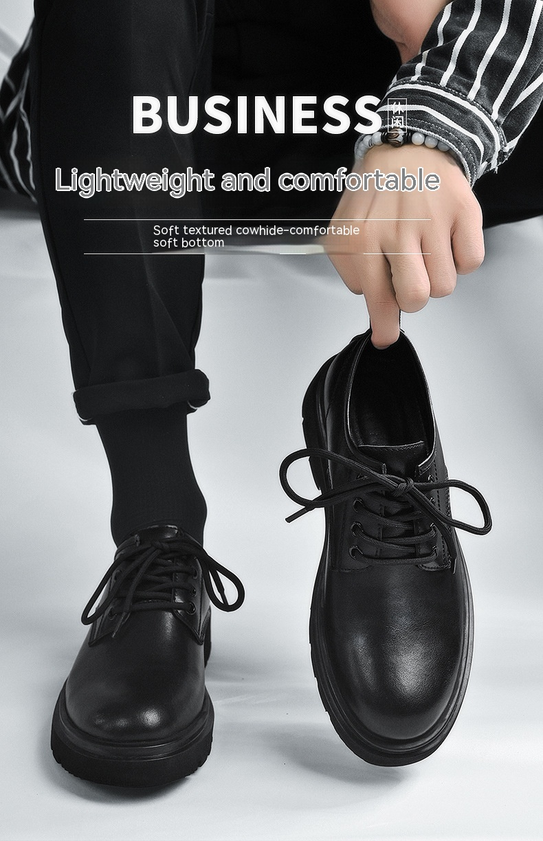 Menn Derby Oxford Patent Leather Semsket skinn Komfortabelt snøring kontorfottøy_voghion.com