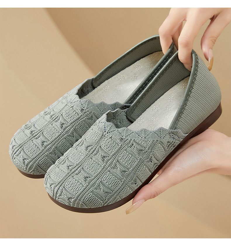 Women's Casual Shoes One-pedal Mother Shoes Lazy Shoes Light And Comfortable Feet Women's Single Shoes_voghion.com