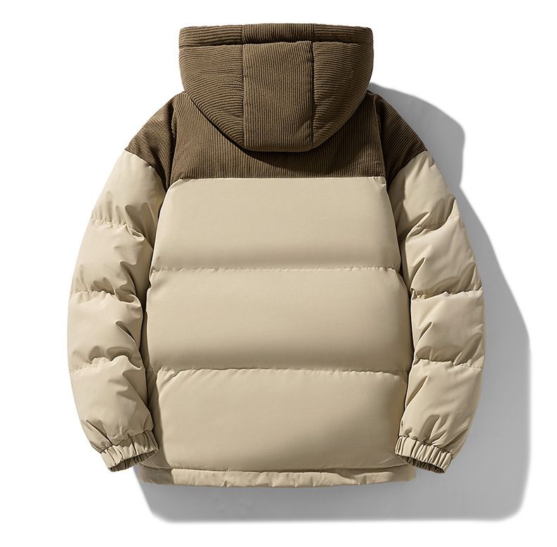 Piumino unisex con cappuccio – Streetwear coreano oversize, imbottitura in cotone pesante, esterno in poliestere resistente all'acqua (S-3XL, colori opachi)_voghion.com