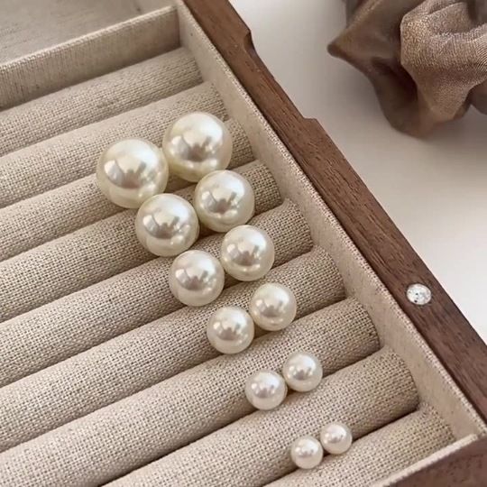 Perla da donna, Giappone Corea del Sud, ago d'argento S, lusso leggero, orecchini versatili di alta qualità, piccoli semplici, eleganti_voghion.com