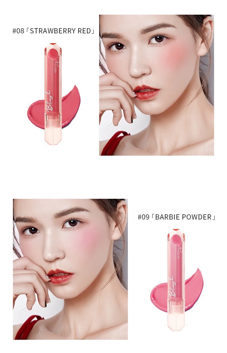 Pudaier Natural Blush Matte Liquid Cheek Color Einzelfarbe Nude Makeup Cheek Stick Soft Mist Cheek Blush_voghion.com