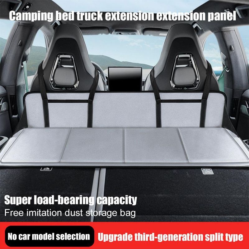 Cama Capô Proteção SUV No Carro Banco Traseiro Dobrável Placa de Extensão Porta-malas Dormir Camping Cama Mat_voghion.com
