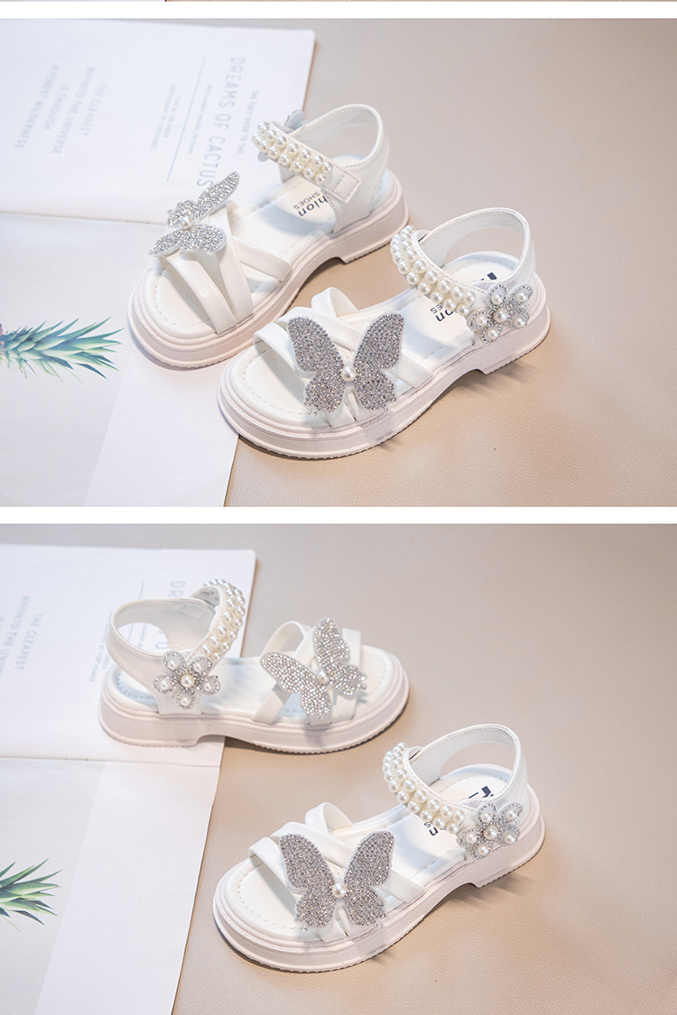 Scarpe Roman 2023 New Summer Girls' Princess Sandali versatili per bambini medi e grandi_voghion.com
