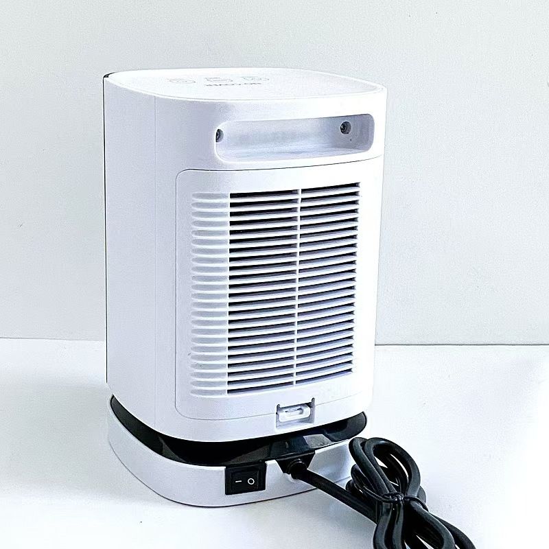 Oscillating Desktop Heater With Touch Control, 3-Speed Adjustable, Overheat & Tip-Over Protection, Ultra-Quiet (36-45dB) Ceramic Warmer_voghion.com