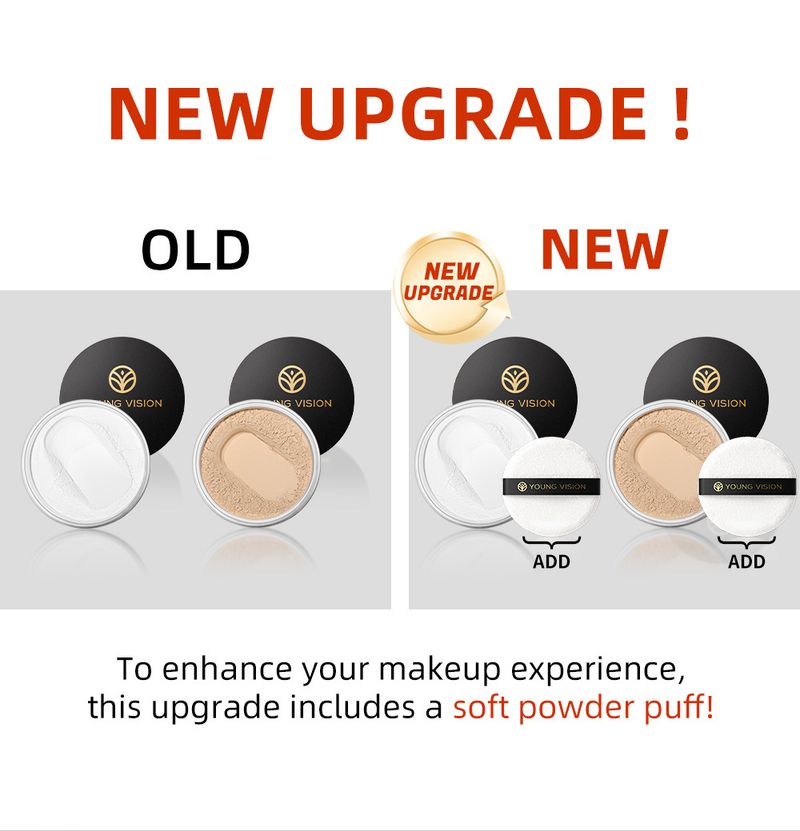 La poudre fixatrice de maquillage est non collante, respirante, délicate et difficile à démaquiller. C'est une poudre mate pour le contouring._voghion.com