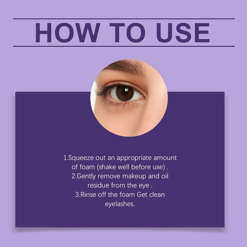 EELHOE Augenlider Wimpern Sanfter Schutz Feuchtigkeitsspendendes Augen-Make-up Reinigungsmousse_voghion.com