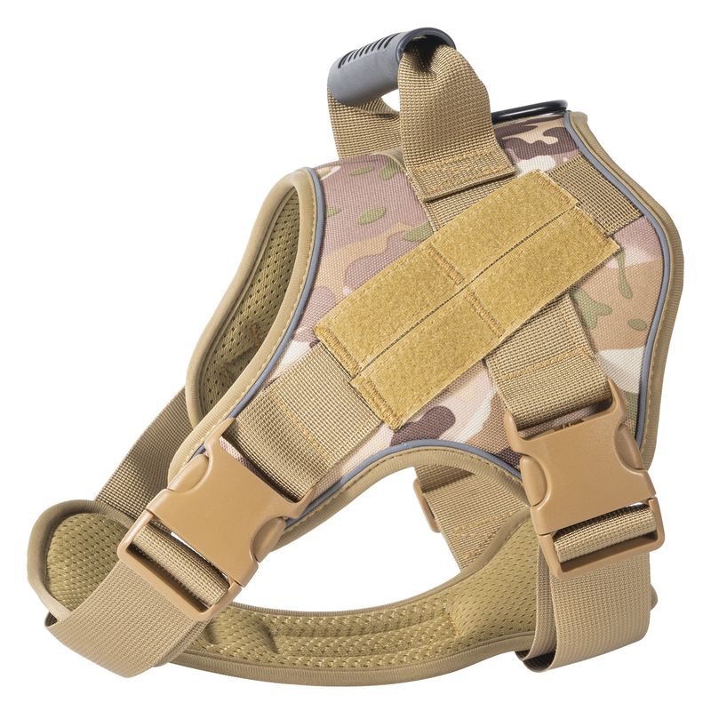 Tactical Walking Leash Large Dog Explosion-Proof Harness_voghion.com