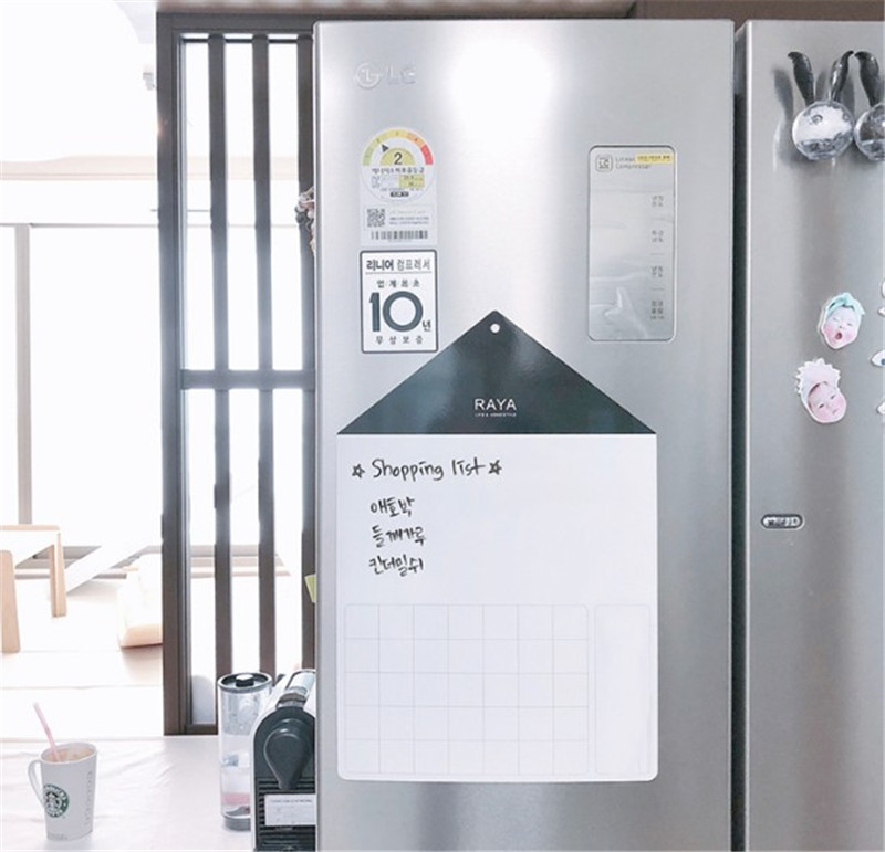 Wind Small House Design Refrigerator Wall Sticker Home Decoration Message Board_voghion.com