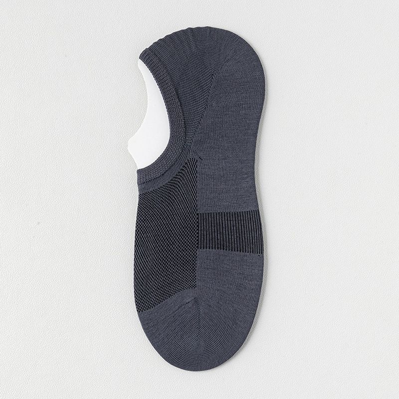 Calzini da uomo estivi invisibili, in maglia di cotone sottile, antiscivolo, senza cuciture, deodoranti e assorbenti del sudore, 2025e_voghion.com