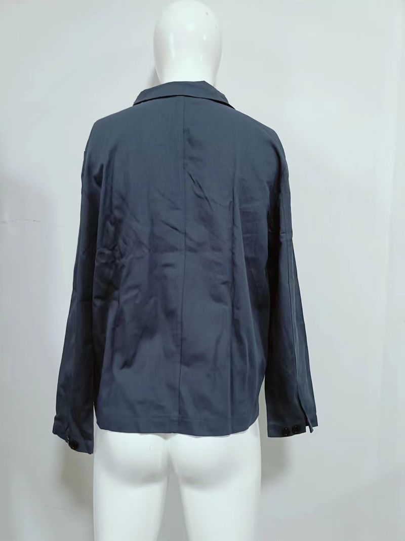 Camisa informal con cuello vuelto, chaqueta de trabajo, abrigo para hombre, cárdigan de primavera y otoño._voghion.com