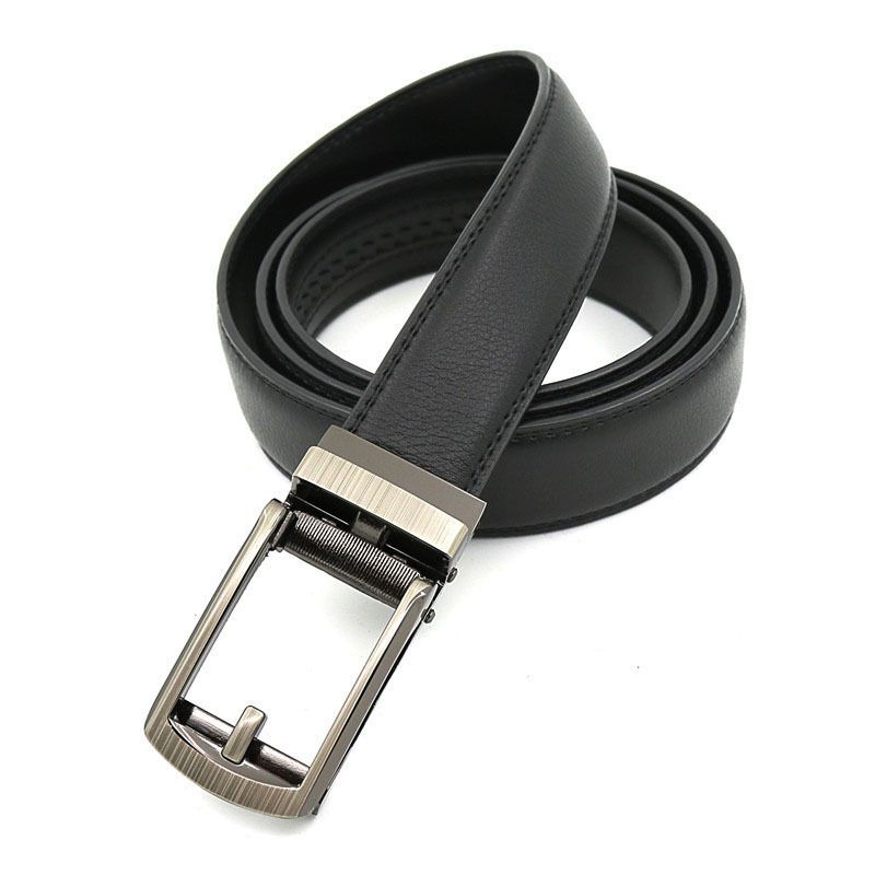 HOT 3,1 cm de largura Thi Desiger Me Cow Geuie Leather Me's Automatic Buckle Belt para Jeans Preto Branco Azul Amarelo Vermelho_voghion.com