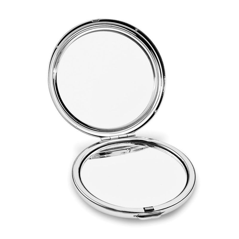 Silver-Tone Brass Round Compact Mirror_voghion.com