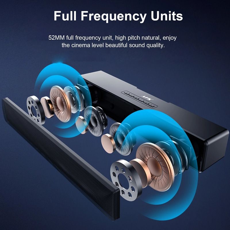 AEC BT601 RGB Licht HiFi Soundbar Bluetooth Lautsprecher Heimkino_voghion.com