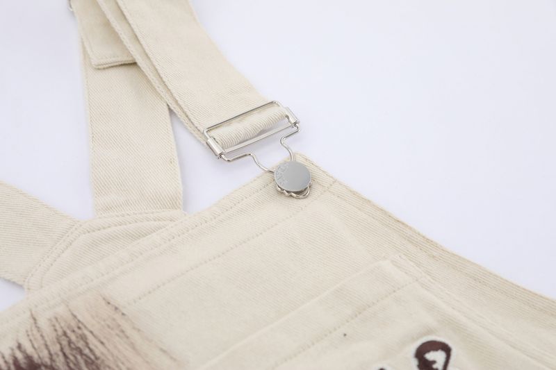 Men's Clothing Men's Loose Straight Leg Broadleg Suspender Jumpsuit_voghion.com