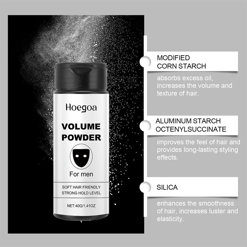 HOEGOA Volumengebendes, sanfte Inhaltsstoffe, No-Wash, flauschiges, frisches, erfrischendes Haarpuder_voghion.com