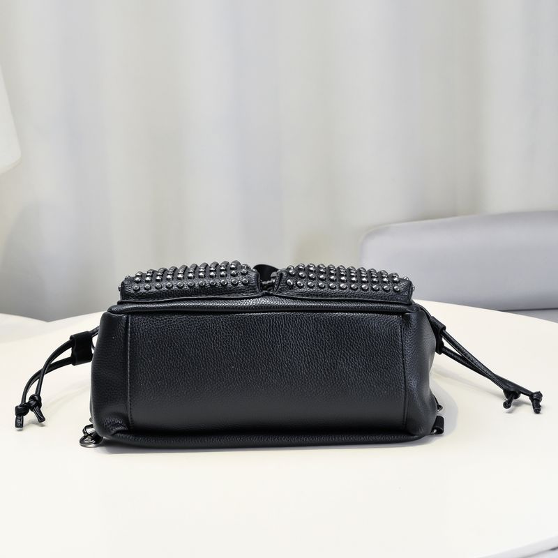 Borsa tote in pelle con borchie per donna - Elegante borsa a tracolla e a spalla - Borsa a mano Boho Chic di grande capacità con tracolle regolabili_voghion.com