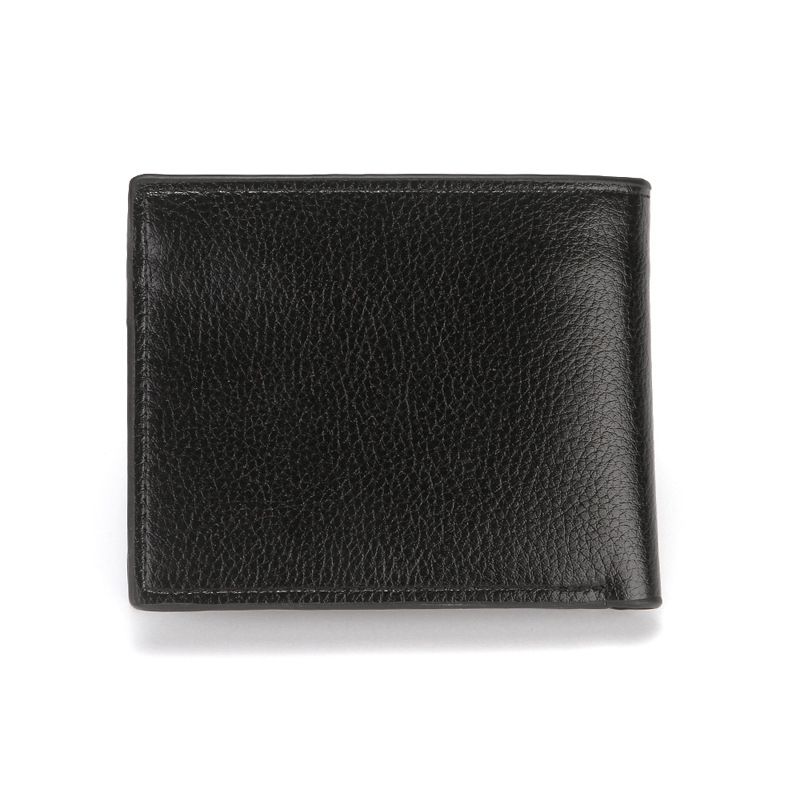 CUIKCA Men's Slim PU Leather Wallet - Compact Tri-Fold Design With Multiple Card Slots, RFID Blocking, Stylish & Lightweight (Black)_voghion.com