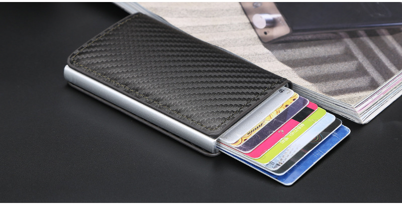 Baellerry-lompakko/New Arrival -varkaudenestokorttilaukku/RFID-lyhyt automaattinen ponnahduskorttipidike/sekä miehet että naiset voivat käyttää_voghion.com