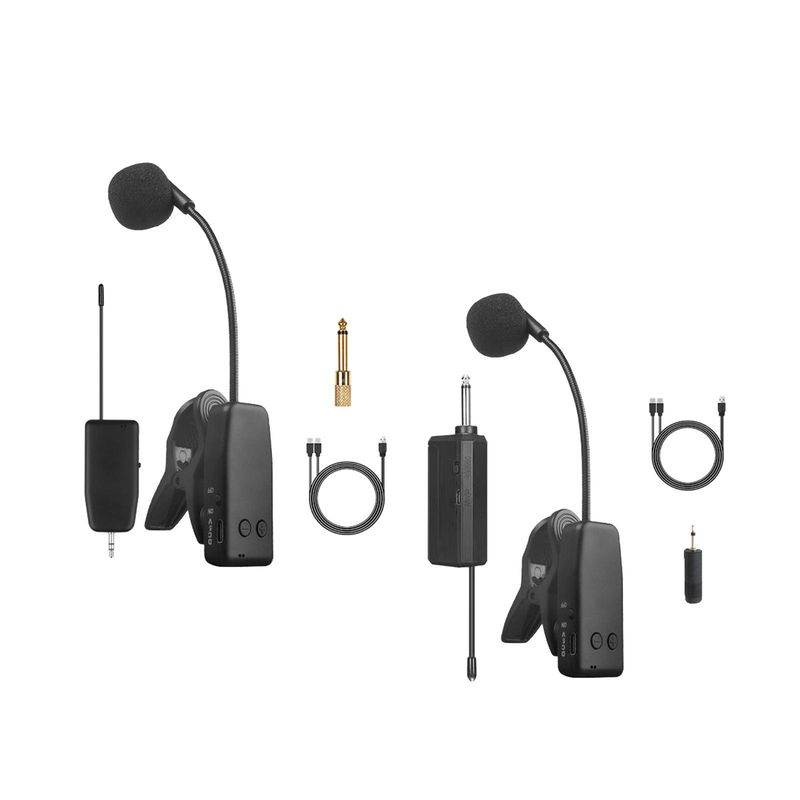 Instrument UHF Langlebig Band Gitarre Lautsprecher Vio System Zubehör Sender Flöte Clip-on Mikrofon_voghion.com